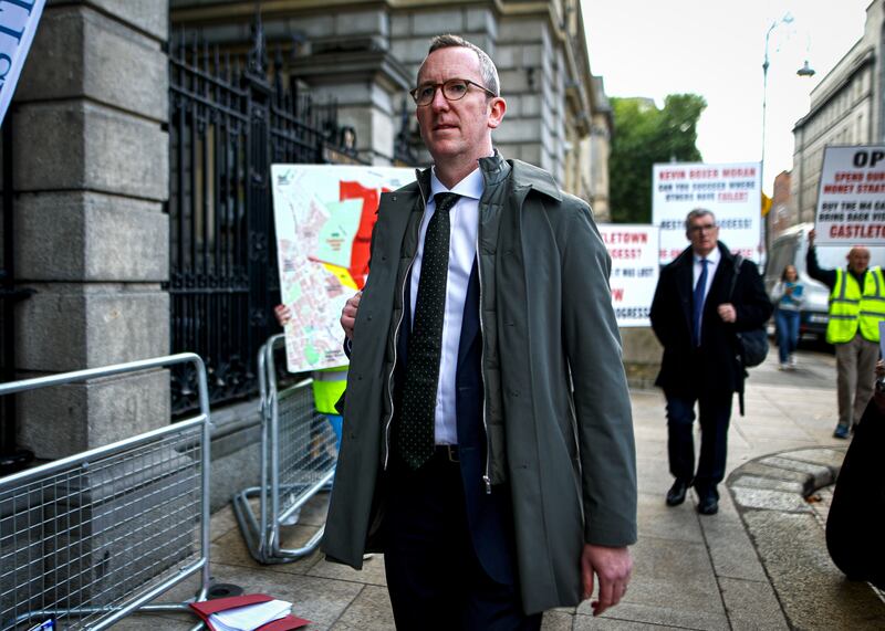 FAI CEO David Courell outside Government Buildings ahead of a meeting of the Oireachtas Committee for Sport on September 24th. Photograph: Andrew Conan/Inpho