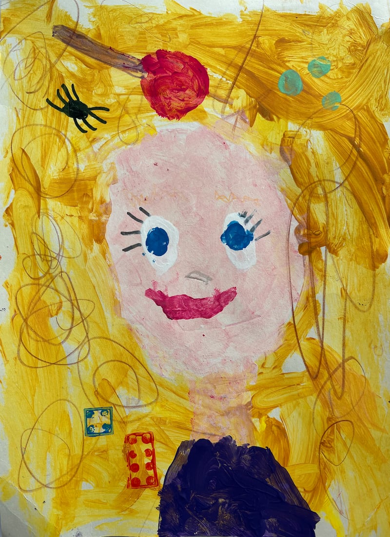 My Hair at the End of the Day, by Rosie Dwyer, age 4