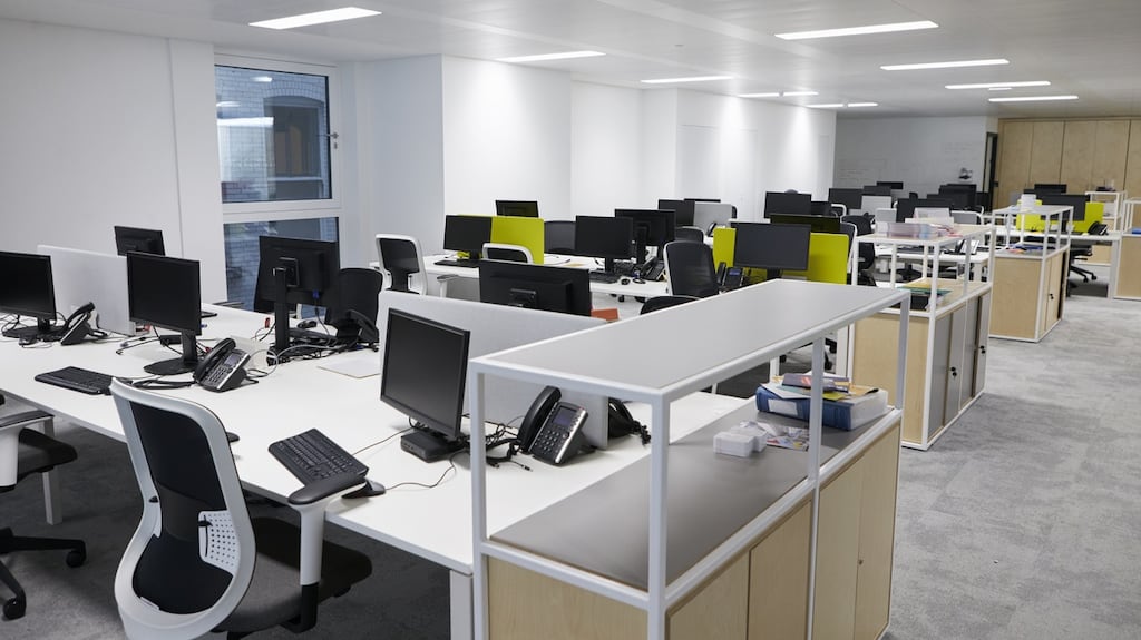 HWBC said that an 81 per cent decline in take-up of new office space in the 12 months to June has seen rent levels soften in the Dublin office market