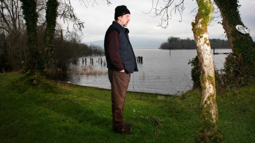 Michael Harding at Lough Allen, Co Leitrim. Photograph: Brian Farrell
