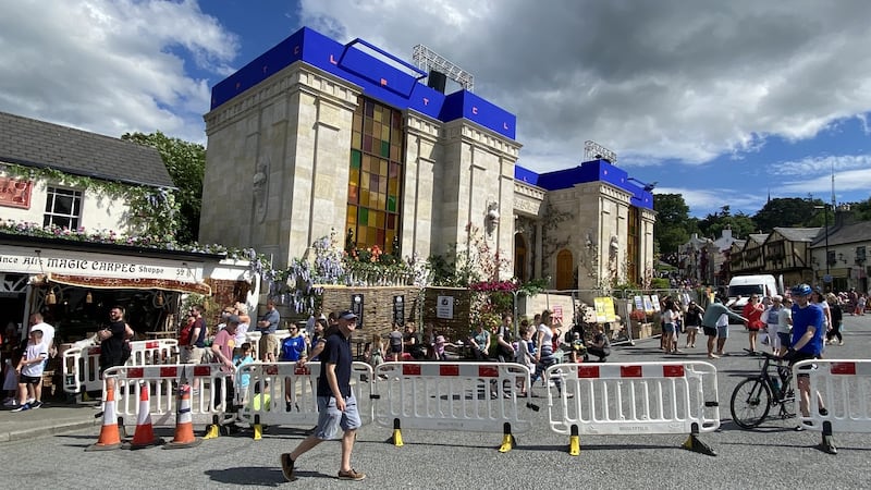 Enniskerry gets an imposing new Town Tall, for a little while at least. Photograph: The Irish Times