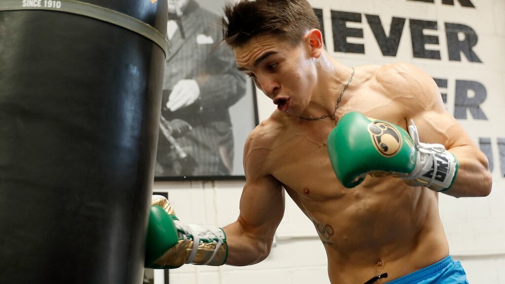 Former Olympian Michael Conlan: Conlan will make his pro debut at Madison Square Garden in New York on St Patrick’s Day. Photograph: Josh Lefkowitz/Getty Images
