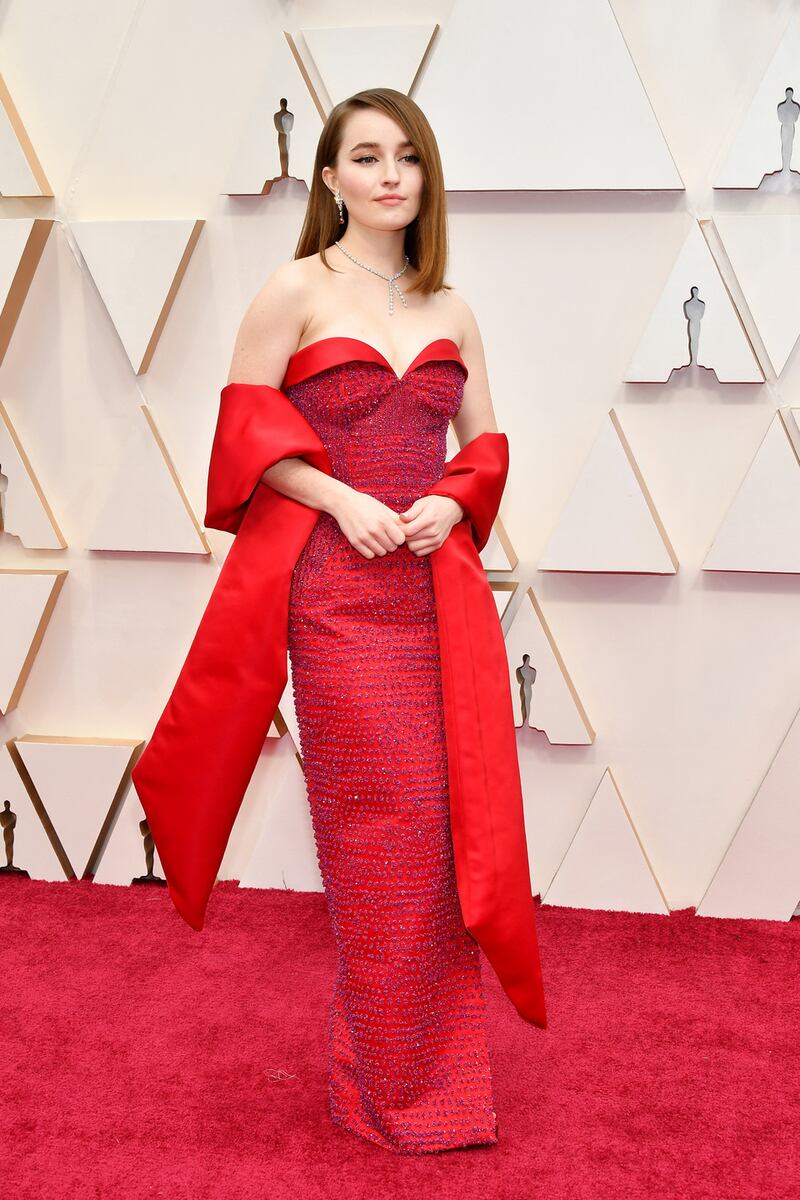 Kaitlyn Dever wearing Louis Vuitton. Photograph: Amy Sussman/Getty Images