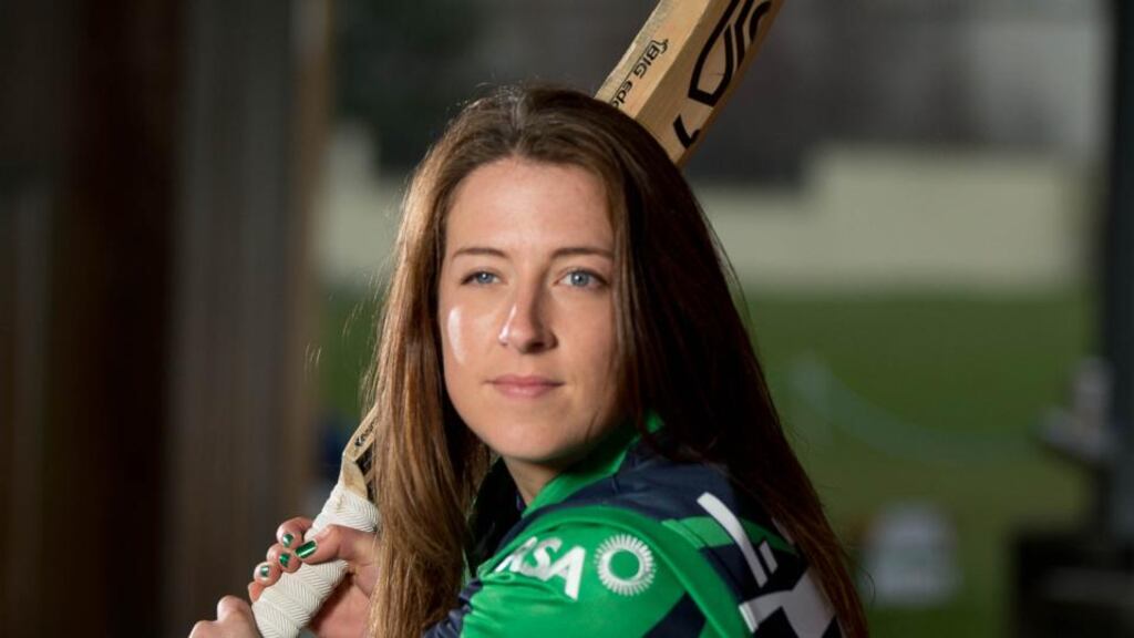 Ireland skipper Isobel Joyce: her four overs went for just 17 runs. Photograph: Inpho