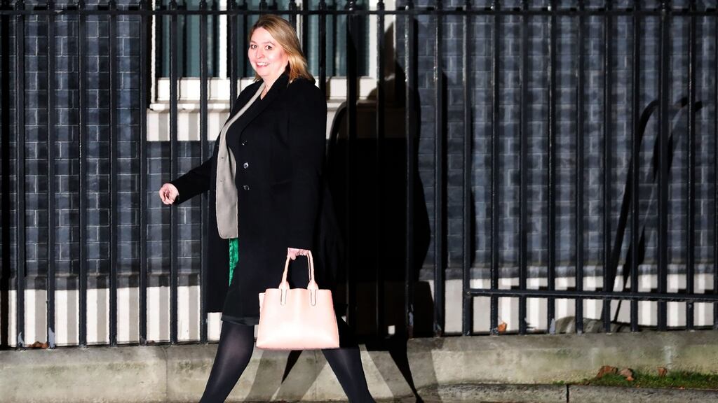 Karen Bradley leaves 10 Downing Street on Monday. In her first statement as Northern Secretary, Ms Bradley said restoring the Executive was her top priority.  Photograph: Daniel Leal-Olivas/AFP/Getty Images