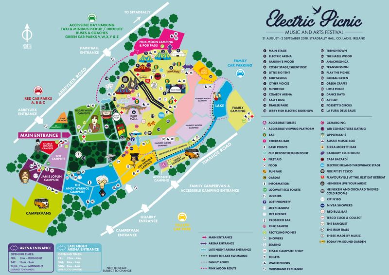 Electric Picnic 2018 site map PNG file