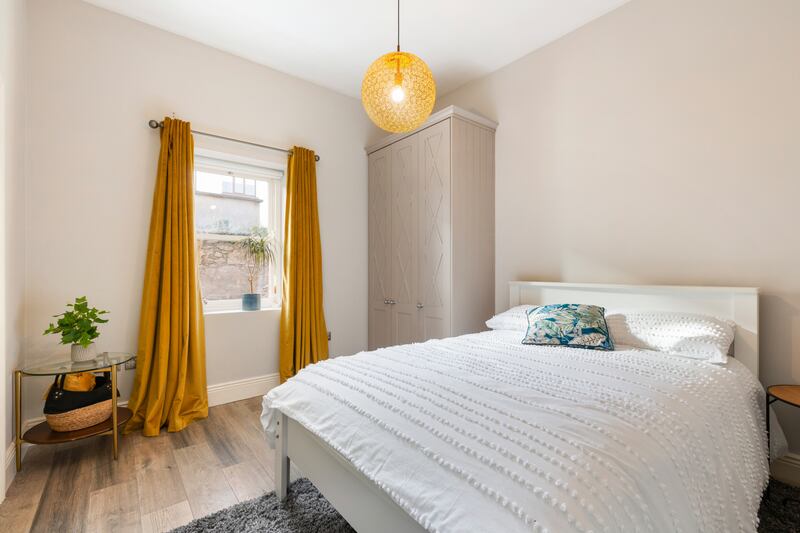 The property has two bedrooms upstairs. Photograph: Viv van der Holst