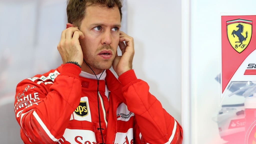 Fastest in practice: Sebastian Vettel during practice for the Bahrain Formula One Grand Prix. Photograph: Lars Baron/Getty Images