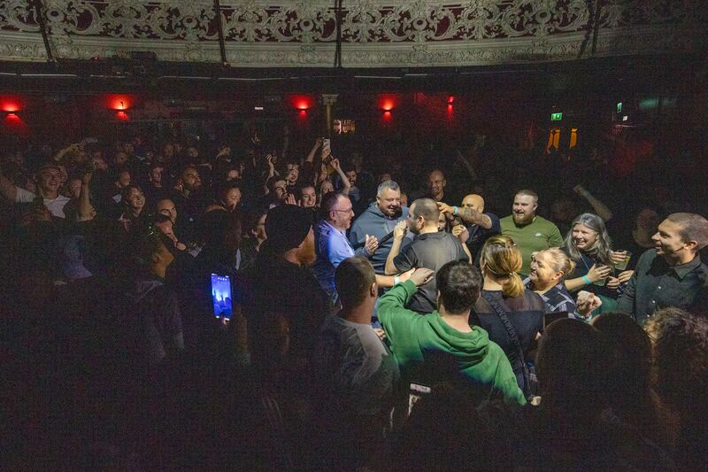 Mike Skinner of The Streets on walkabout at the 3Olympia. Photograph: Tom Honan