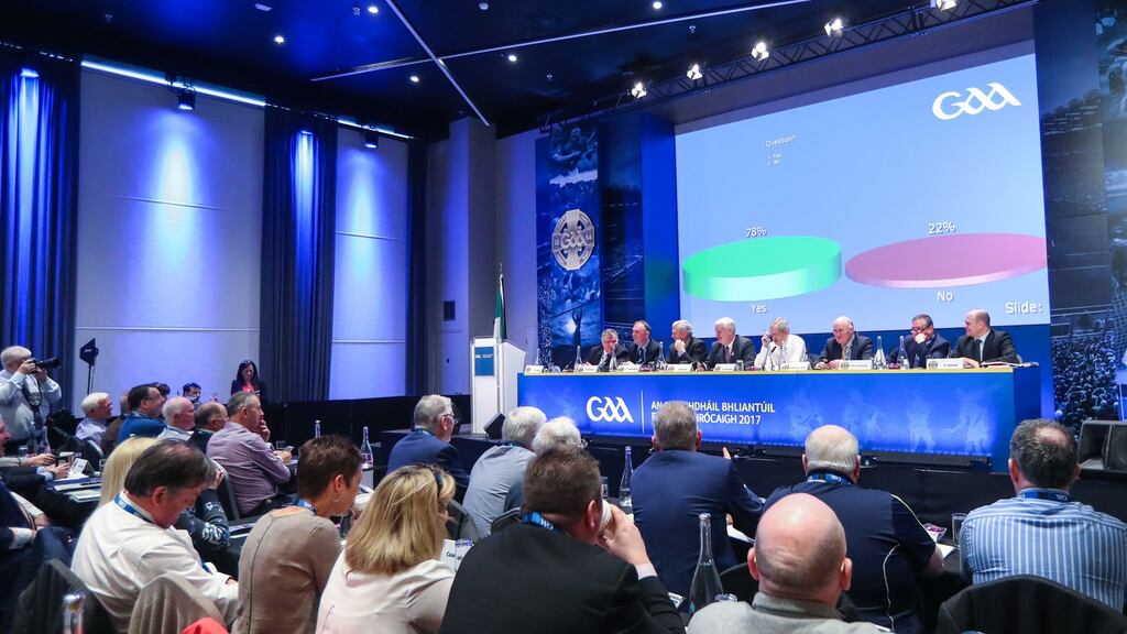 GAA Congress have voted in favour of the ‘Super 8’. Photograph: James Crombie/Inpho