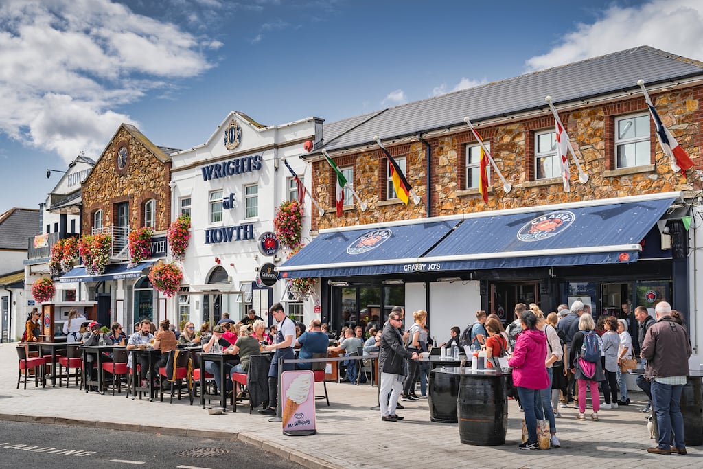 Howth in Co Dublin attracted a rise of 30% in credit- and debit-card spending as the sun shone last month, according to Bank of Ireland data. File photograph: iStock