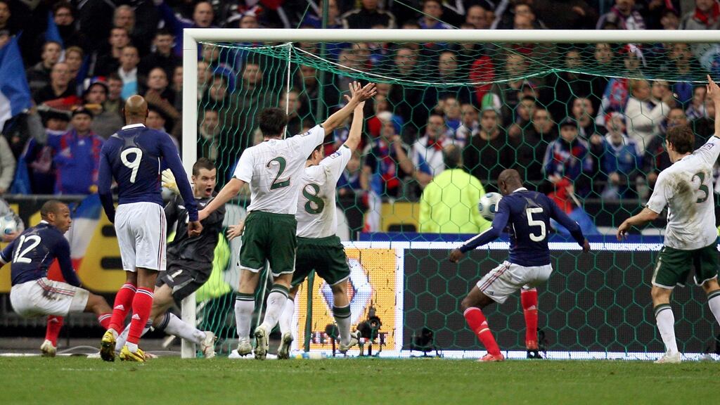 Thierry Henry’s handball, which helped France to the 2010 World Cup ahead of Ireland, is once again at the top of the agenda before Sunday’s Euro 2016 second round clash. Photo: Martin Rickett/PA Wire.