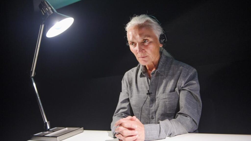 Olwen Fouéré in Lessness at the Barbican’s International Beckett Season in London earlier this summer. Photograph: Tristram Kenton