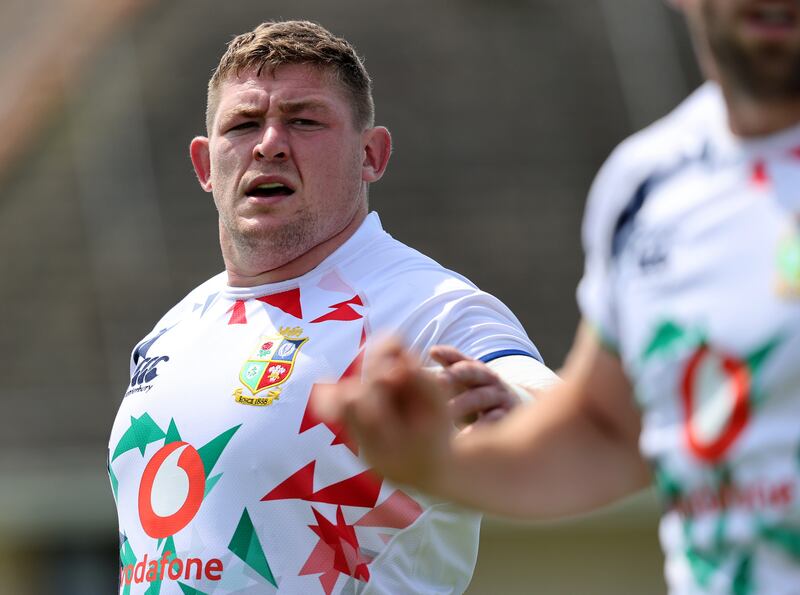 Tadhg Furlong during the Lions' training camp in Jersey ahead of the 2021 tour of South Africa. Photograph: Dan Sheridan/Inpho