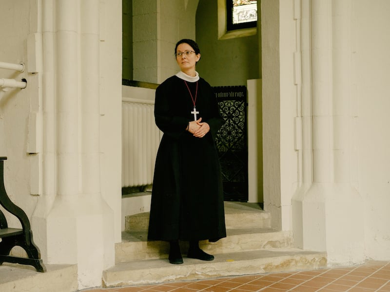 Sister Monica Clare of the Community of St John Baptist in Mendham, New Jersey. Photograph: Daniel Dorsa/The New York Times