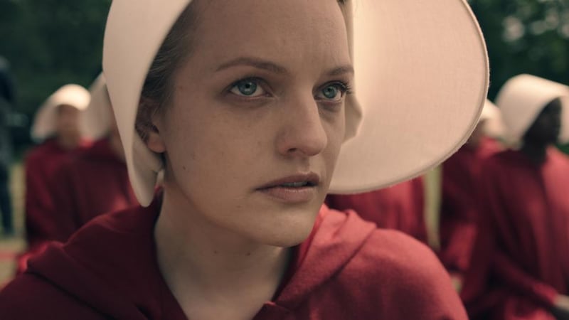 The Handmaid’s Tale: Elisabeth Moss in the TV series based on Margaret Atwood’s novel