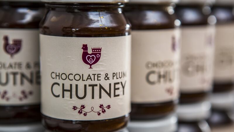 Chocolate and plum chutney by Hazel Mountain Chocolate