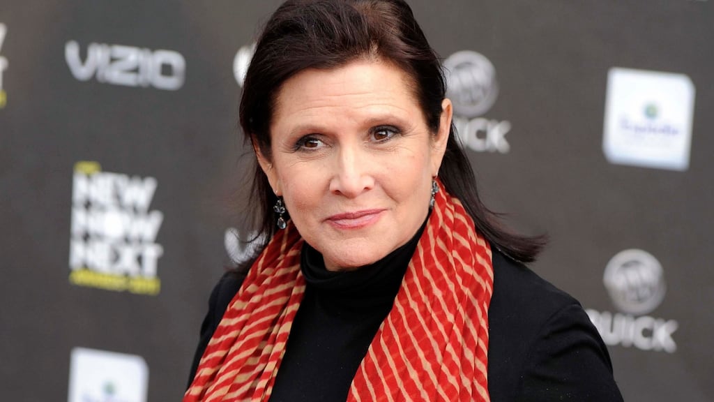 Carrie Fisher came from a Hollywood family, as the daughter of actor Debbie Reynolds and singer Eddie Fisher. Photograph: Getty Images