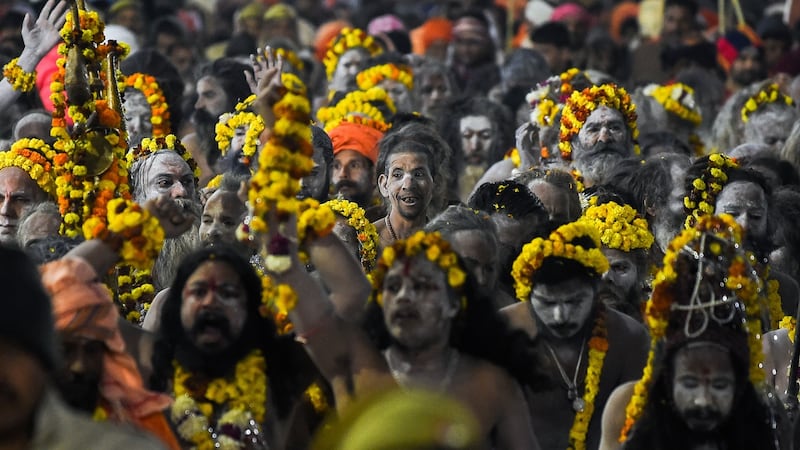 Authorities expect 150m people to attend the Hindus festival between January and March. Photograph: CHANDAN KHANNA/AFP/Getty Images