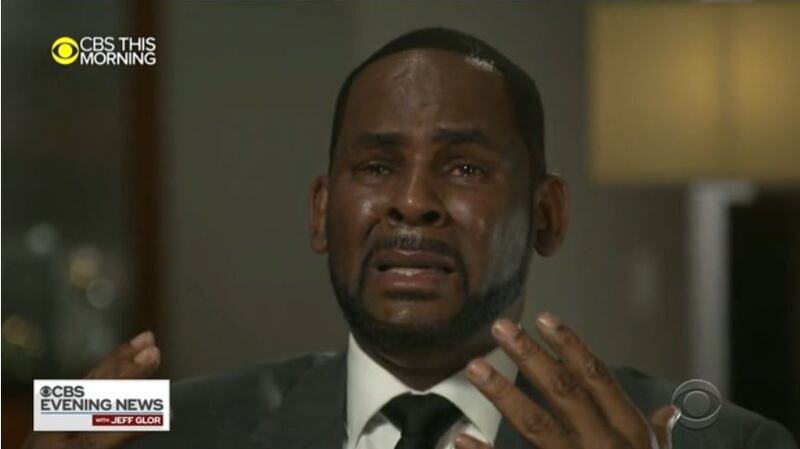 R Kelly: “I didn’t do this stuff, this is not me,”  in  interview with CBS News’ Gayle King. Photograph: CBS
