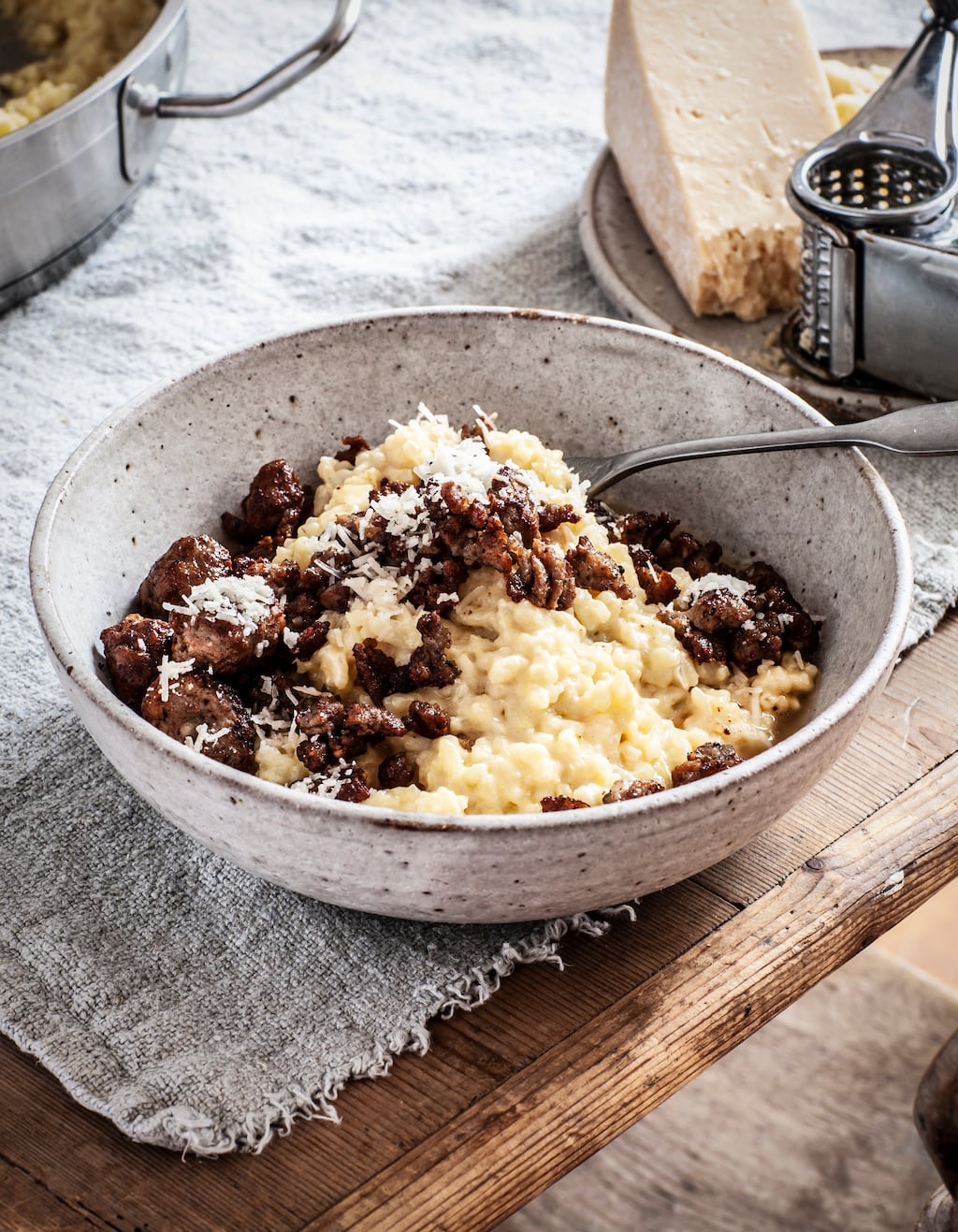 Manuela Spinelli's risotto Monzese from The Gathered Table. Photograph: Katie Quinn