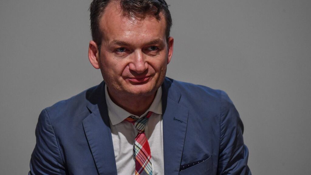 Adrian Coman, who took a case  on the rights of same-sex unions, at a press conference in Bucharest, Romania. File photograph: Daniel  Mihailescu/AFP/Getty Images