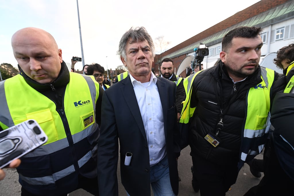 Gerry Hutch leaves the RDS count centre. He came close to being elected in Dublin Central's four-seat constituency. Photograph: Charles McQuillan/Getty Images