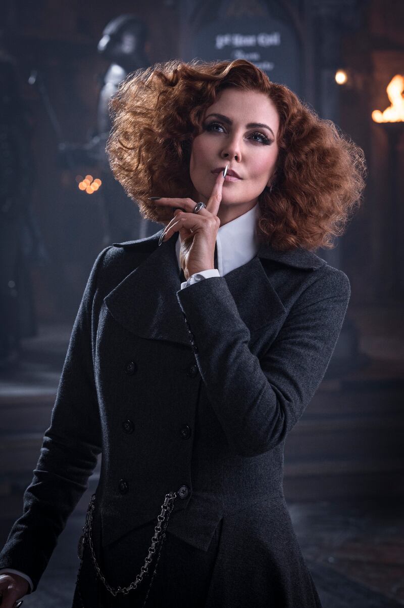 Charlize Theron in The School for Good and Evil. Photograph: Helen Sloan/Netflix