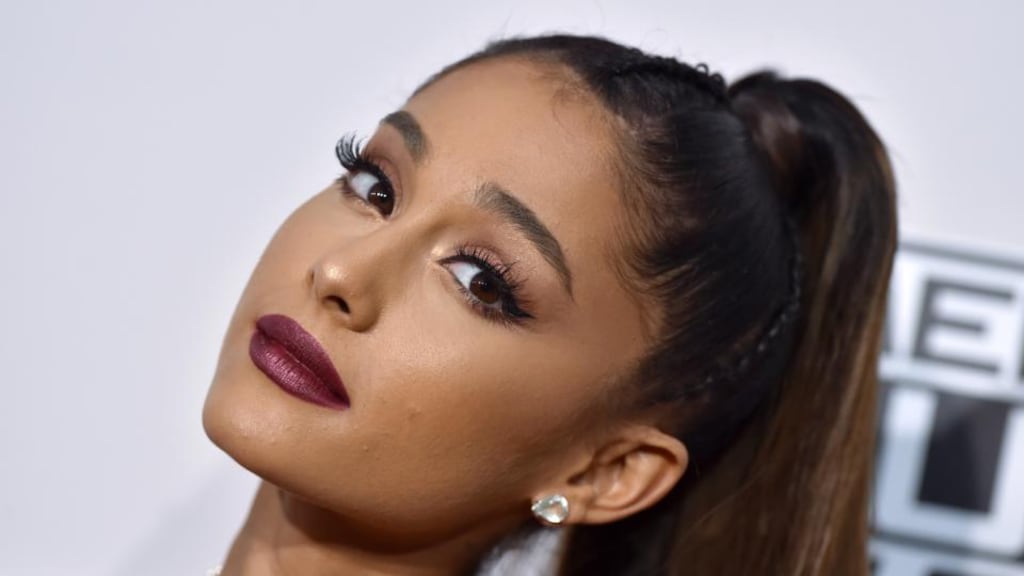 Ariana Grande’s palm tattoo paid homage to a barbecue grill. Photograph: Axelle/Bauer-Griffin/FilmMagic)