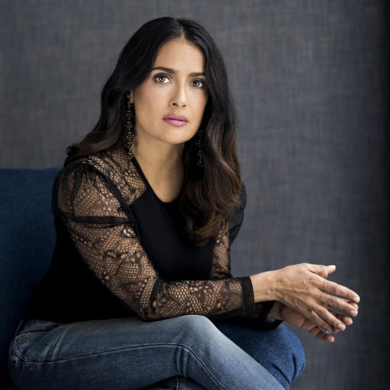 Salma Hayek: I’m a force to be recognised... It’s not that I’m not afraid, but you’re not going to see it.’ Photograph: Chad Batka/The New York Times