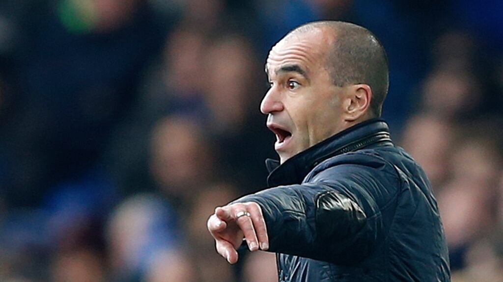 Everton manager Roberto Martinez: “We are not far away from the European places and that is what we are going to fight for.” Photograph: Carl Recine/Reuters