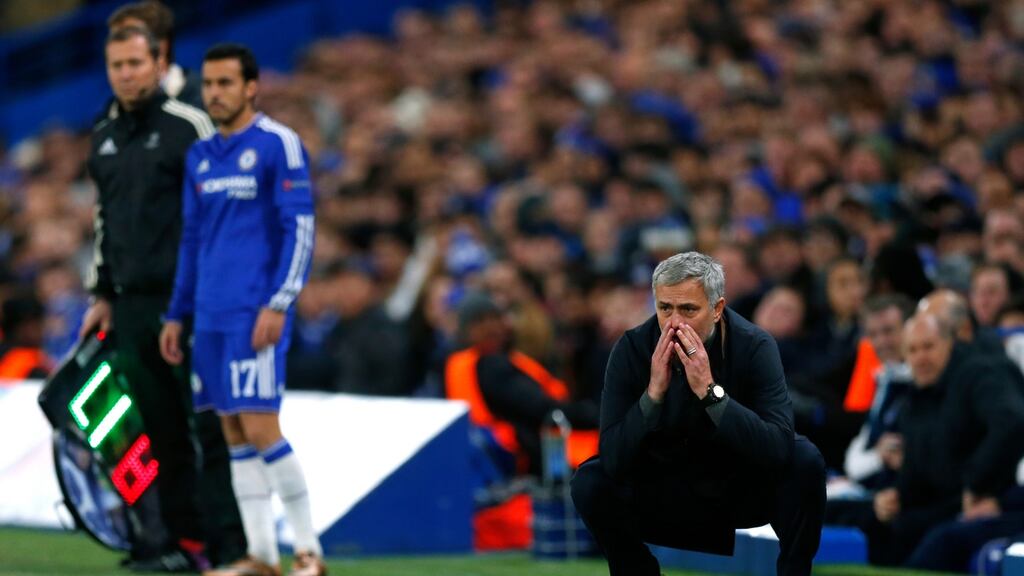 Jose Mourinho’s Chelsea are through to the last-16 of the Champions League. Photograph: Reuters
