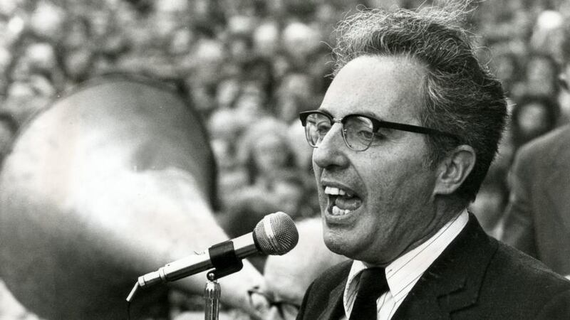 Ruairí Ó Brádaigh addressing a rally at the GPO in 1976. Photograph: Pat Langan/The Irish Times