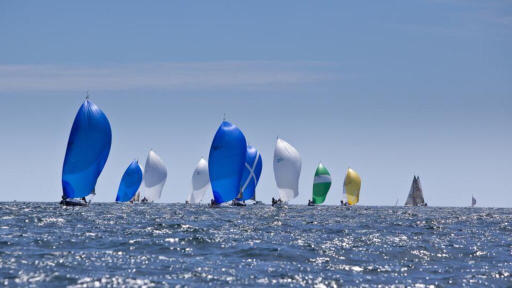 The flotilla off Crosshaven during the 2010 Cork Week. Photograph: David Branigan.