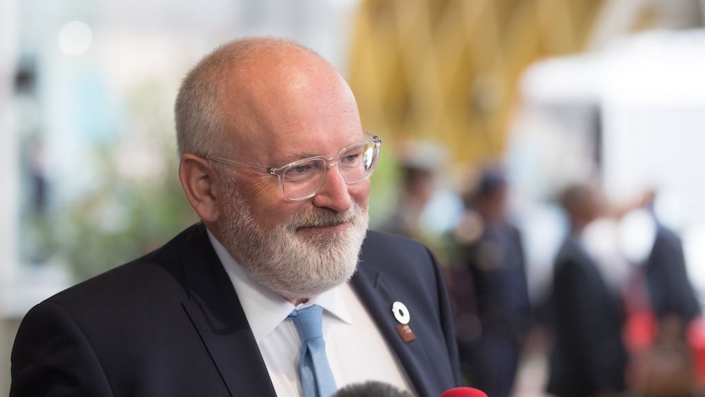 Frans Timmermans: “The independence of the judiciary is essential for the functioning of the EU as a community of law.” Photograph: Georg Hochmuth/AFP/Getty Images