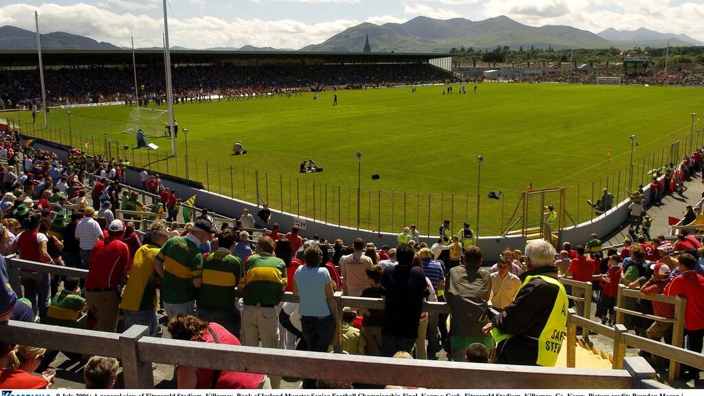 Fitzgerald Stadium in Killarney. Won’t be hosting the bumper attendance which would usually be present for a Kerry v Cork Munster final. Photograph: Brendan Moran/Sportsfile