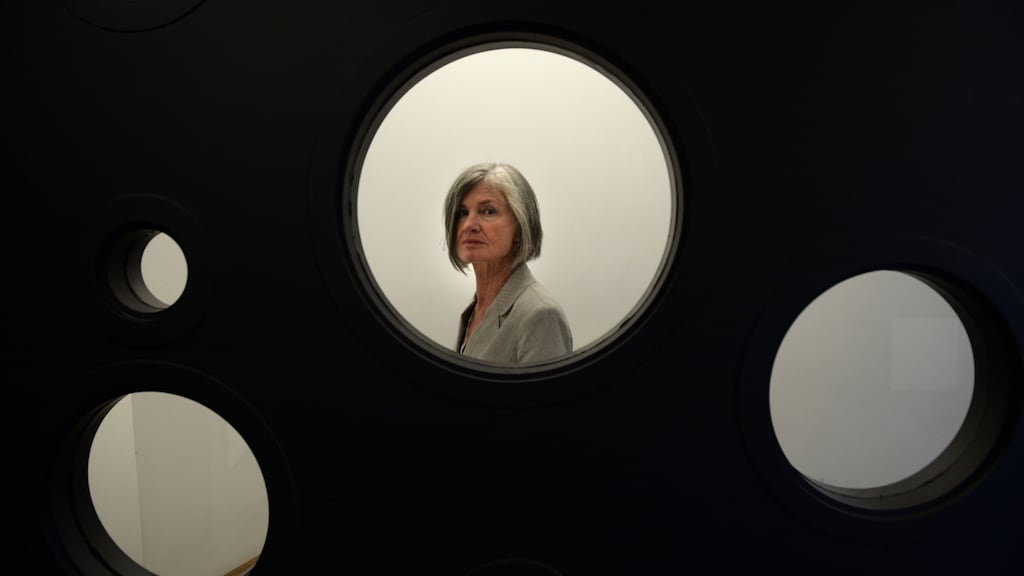 Women’s Aid director Margaret Martin at the launch of the Impact Report 2015: “We look forward to the restoration of the 30 per cent cut the domestic violence sector has faced.” Photograph: Dara Mac Dónaill