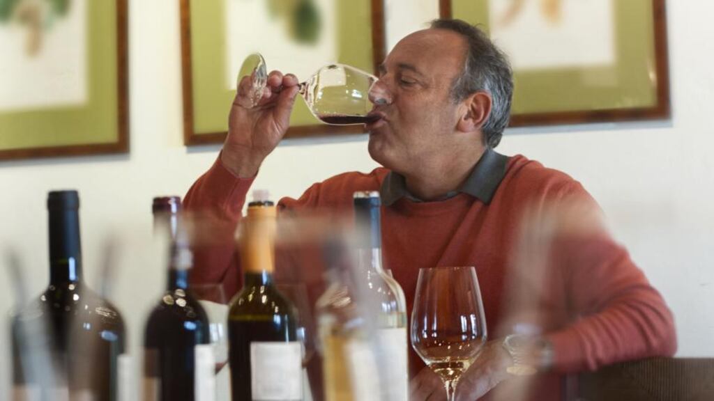 ‘We make ourselves like alcohol even though it is a toxin.’ A wine-tasting in Tuscany. Photograph: Getty Images