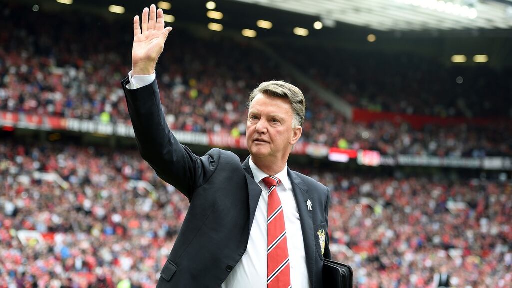 Louis van Gaal insists he never offered his resignation to Manchester United. Photograph:  Martin Rickett/PA