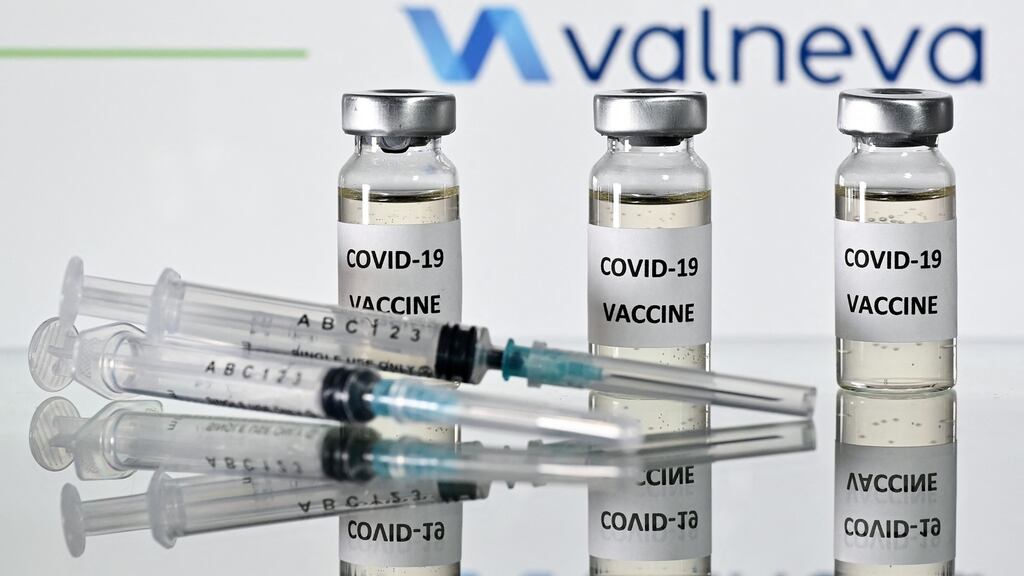 Shares of Valneva plunged 20% after the French drugmaker said its Covid-19 vaccine agreement with the European Commission was being scrapped. Photograph: Justin Tallis/AFP via Getty