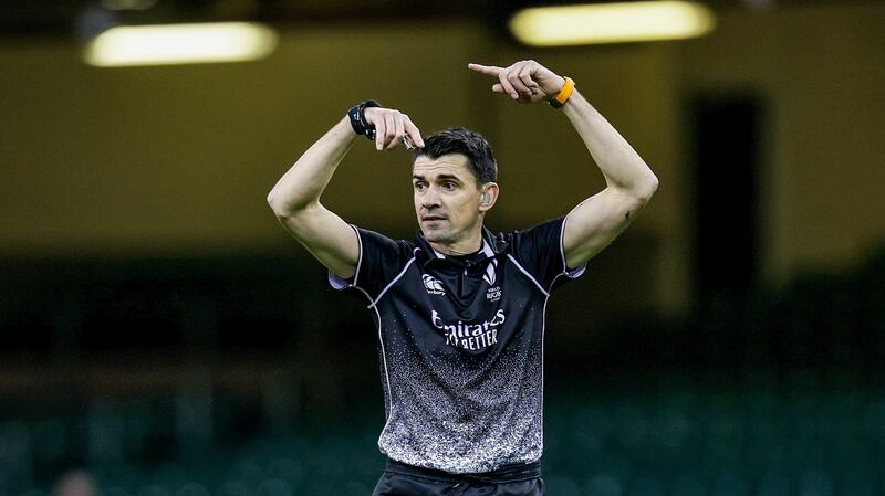 Pascal Gauzere faced scrutiny for his refereeing of Wales’s win over England. Photograph: Laszlo Geczo/Inpho