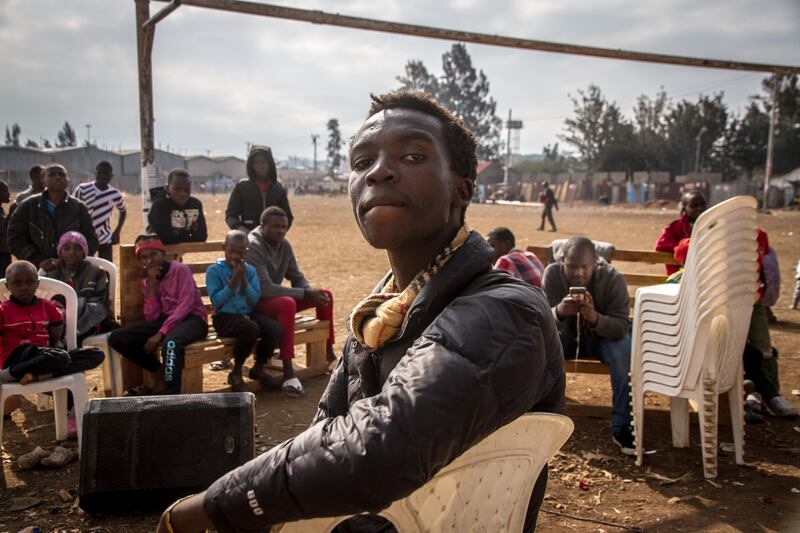 Hopeson Juma: 'The youths have not been given space to grow our talents.' Photograph: Sally Hayden