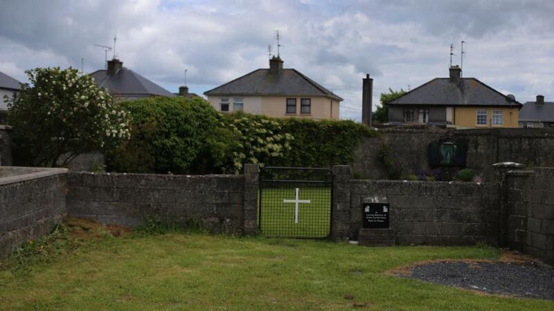 The site of the mother-and-baby home, in Tuam. Photograph: Niall Carson/PA