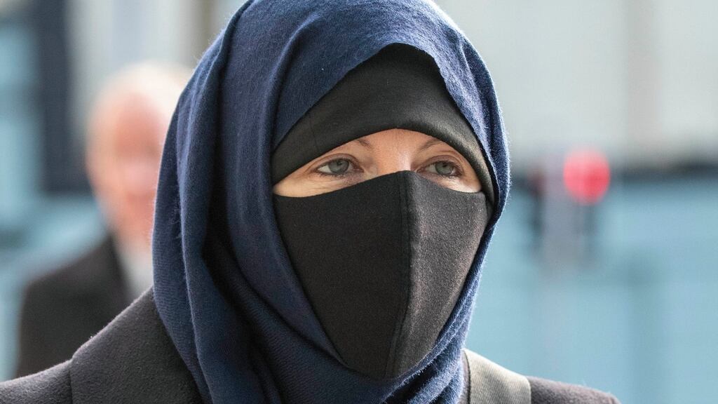 Lisa Smith, from Dundalk, Co Louth, arriving at the Special Criminal Court on Monday for her trial. Photograph: Collins Courts