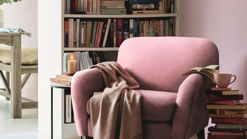 Create a reading corner with this tall book shelf.