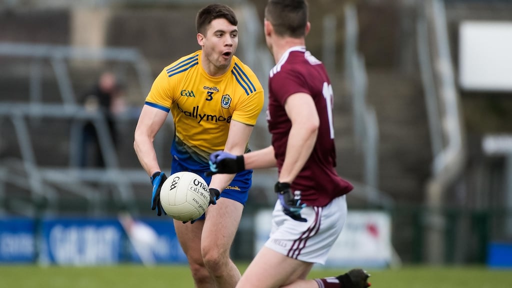 Roscommon defender Conor Daly in action against Galway during the league. Photograph: Evan Logan/Inpho