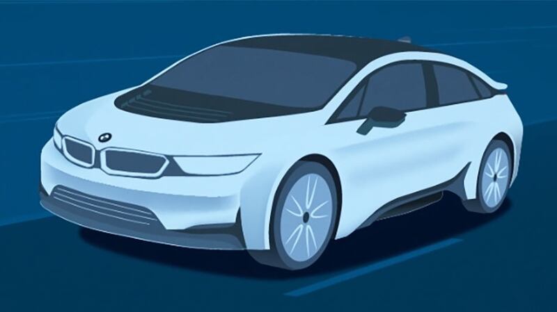 BMW has accidentally (possibly accidentally-on-purpose) leaked an image of its new i5 concept saloon, which will be shown off at the Frankfurt motor show next week.