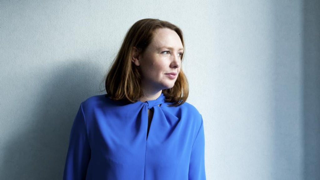 Paula Hawkins: While ‘Into the Water’ has a certain amount in common with ‘The Girl on the Train’, it wisely chooses to go its own way. Photograph: Anna Huix/The New York Times
