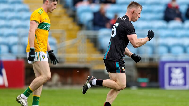 Ryan O’Donoghue impressed in Mayo’s dominant Connacht semi-final victory. Photograph: Tommy Dickson/Inpho