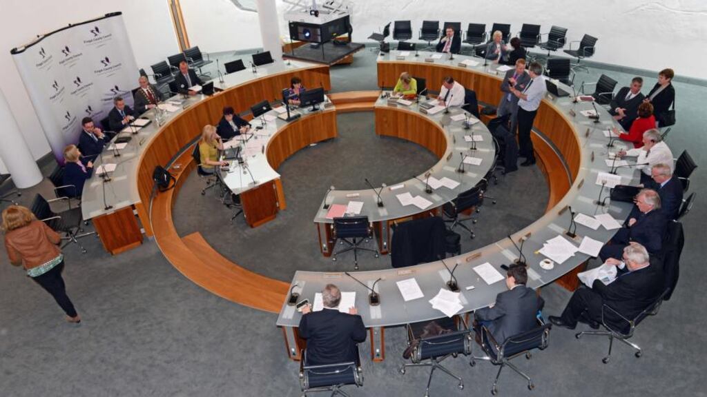 Fingal County Council. Councillors voted by 31-8 to cut the property tax despite a plea from council chief executive Paul Reid to restrict the cut to 3 per cent a year over the next five years.